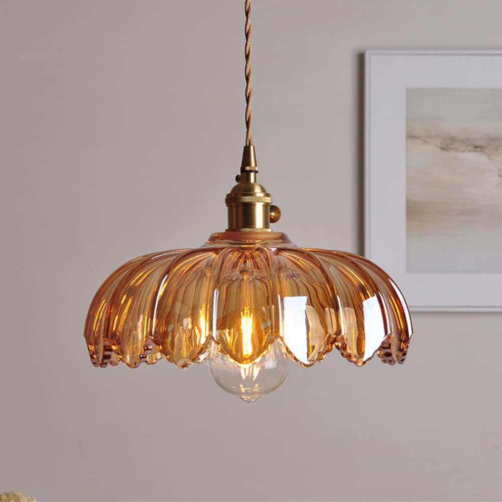 Lampa wisząca w kształcie kwiatów w stylu vintage