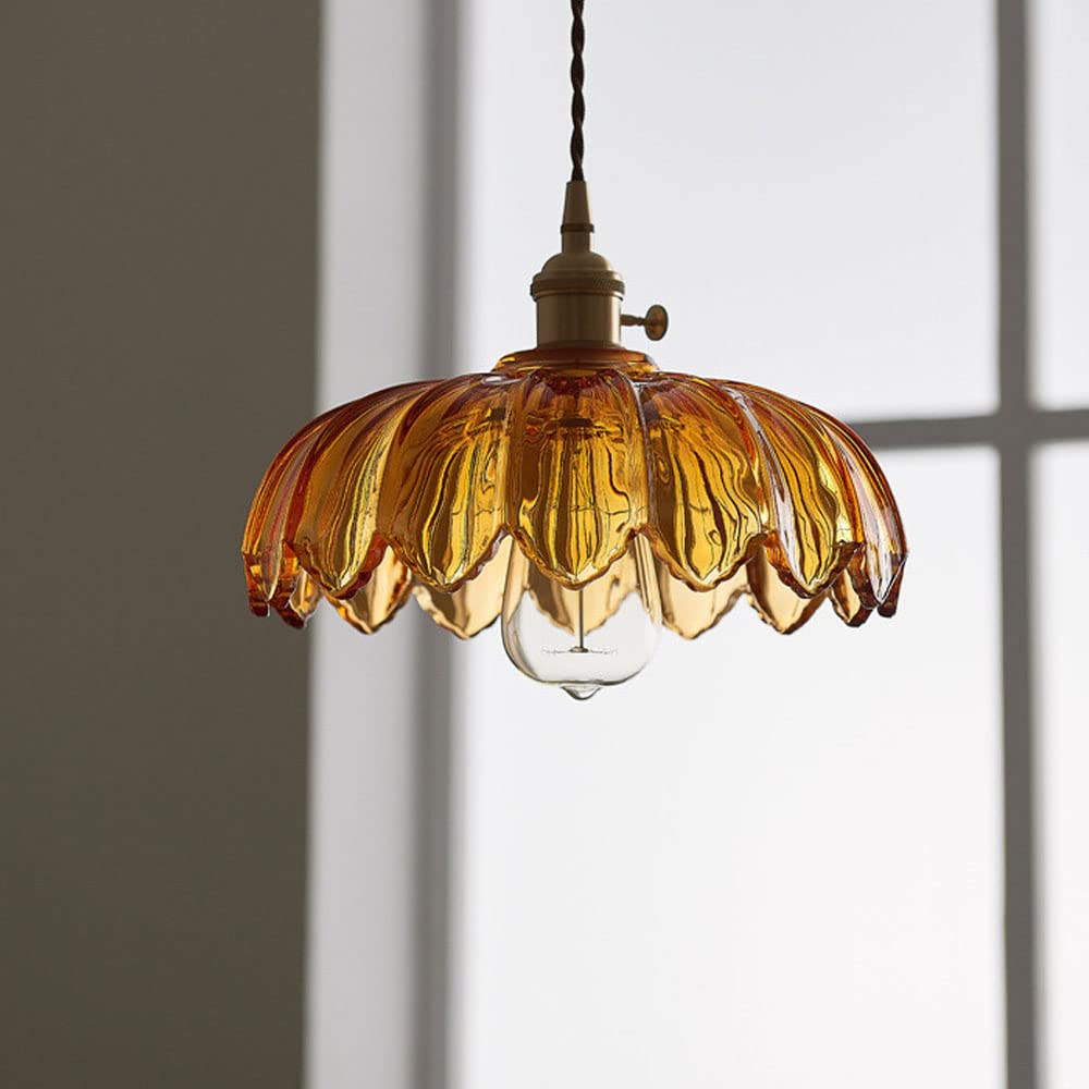 Lampa wisząca w kształcie kwiatów w stylu vintage