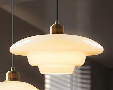 Minimalistyczna Nowoczesna Biała Lampa Wisząca