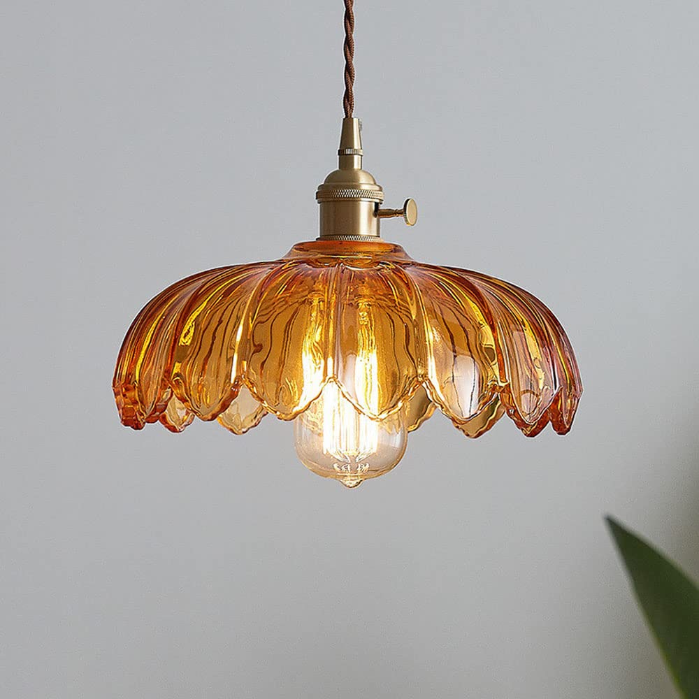 Lampa wisząca w kształcie kwiatów w stylu vintage