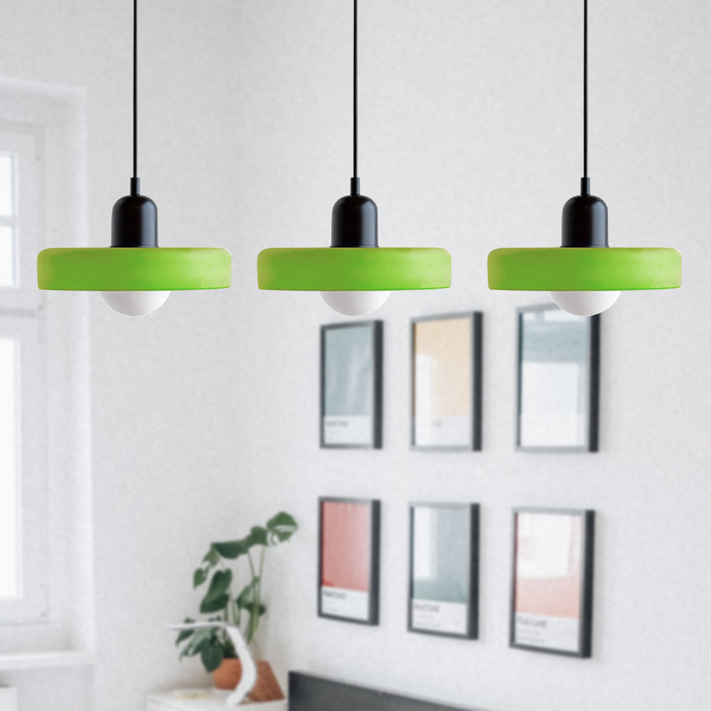 Nowoczesna potrójna lampa wisząca