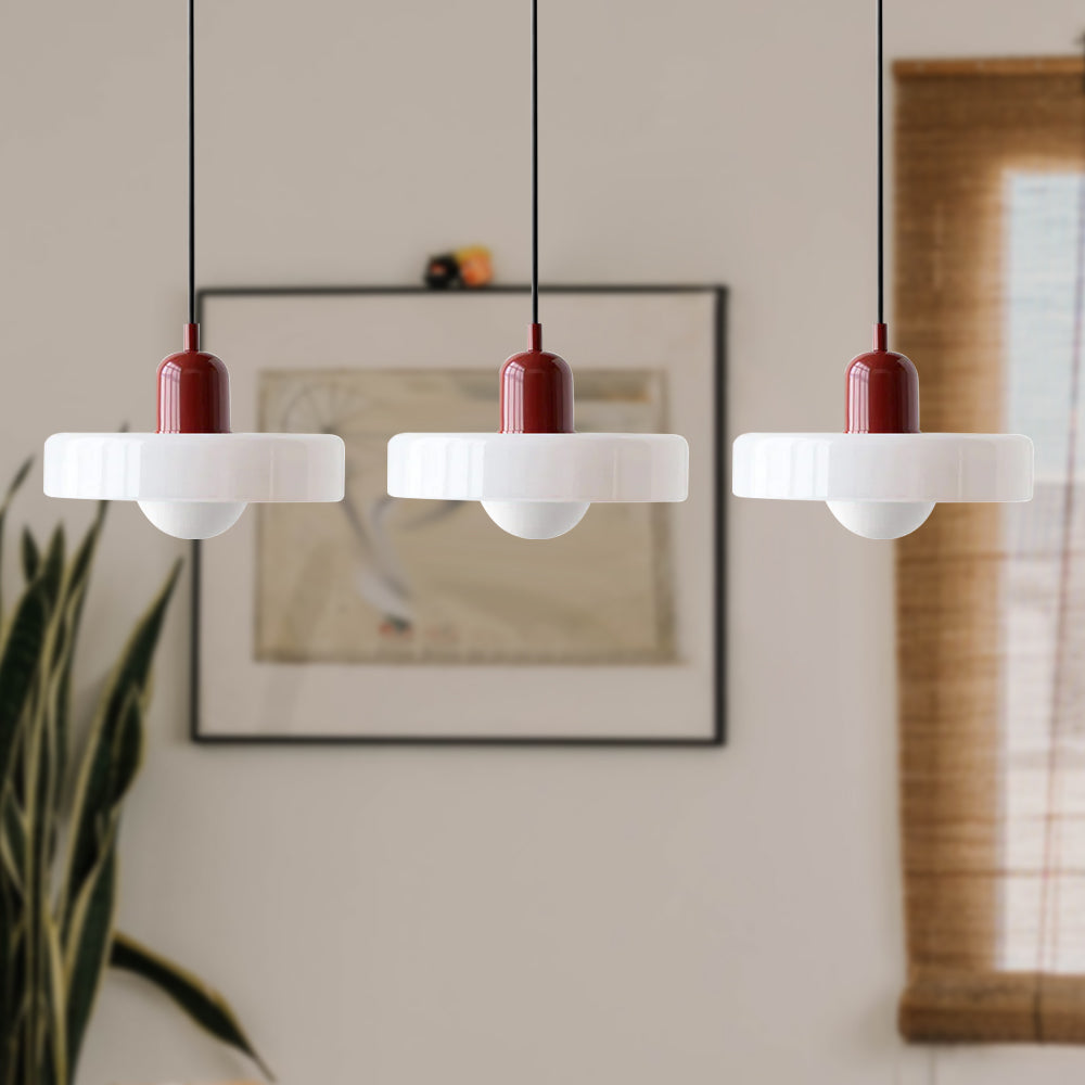 Nowoczesna potrójna lampa wisząca