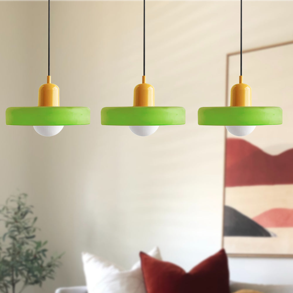 Nowoczesna potrójna lampa wisząca