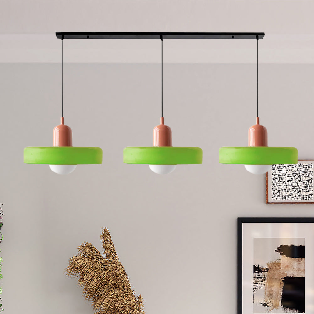 Nowoczesna potrójna lampa wisząca