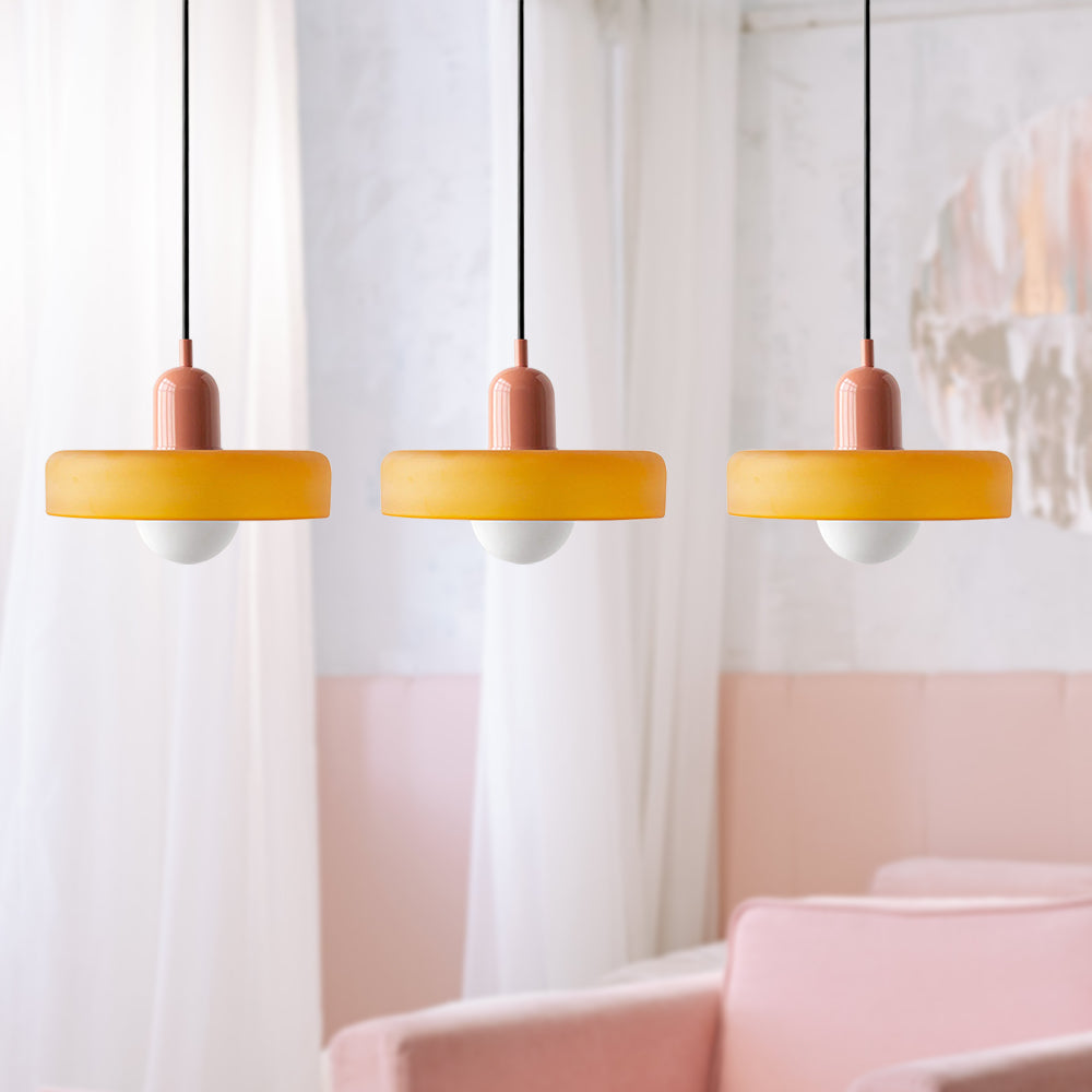 Nowoczesna potrójna lampa wisząca