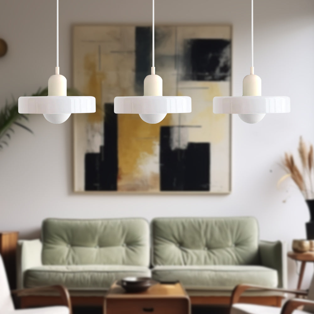 Nowoczesna potrójna lampa wisząca