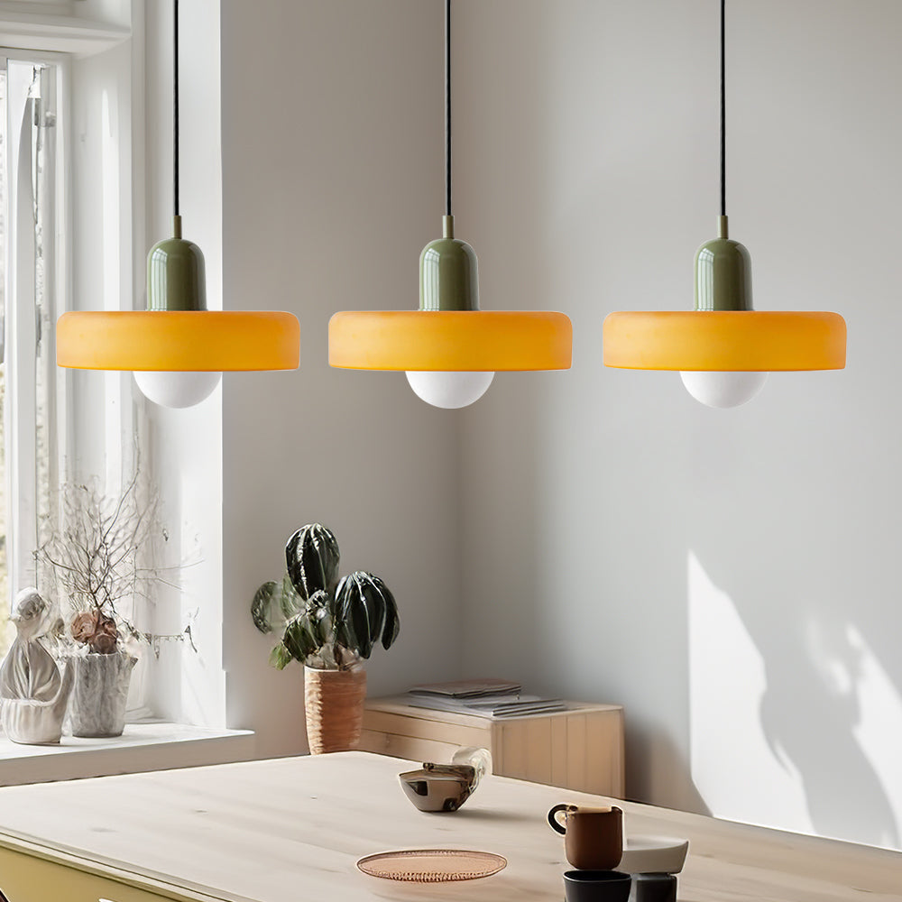 Nowoczesna potrójna lampa wisząca