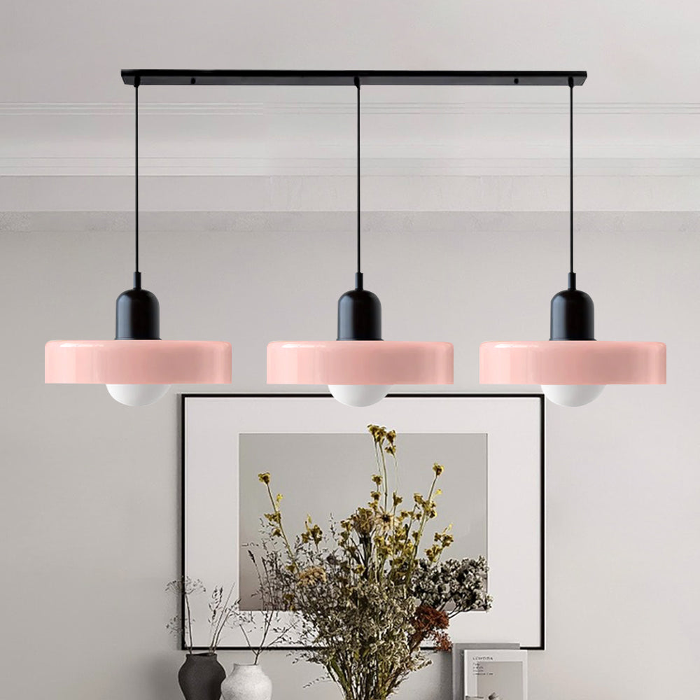 Nowoczesna potrójna lampa wisząca