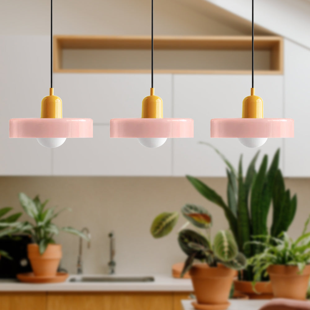 Nowoczesna potrójna lampa wisząca