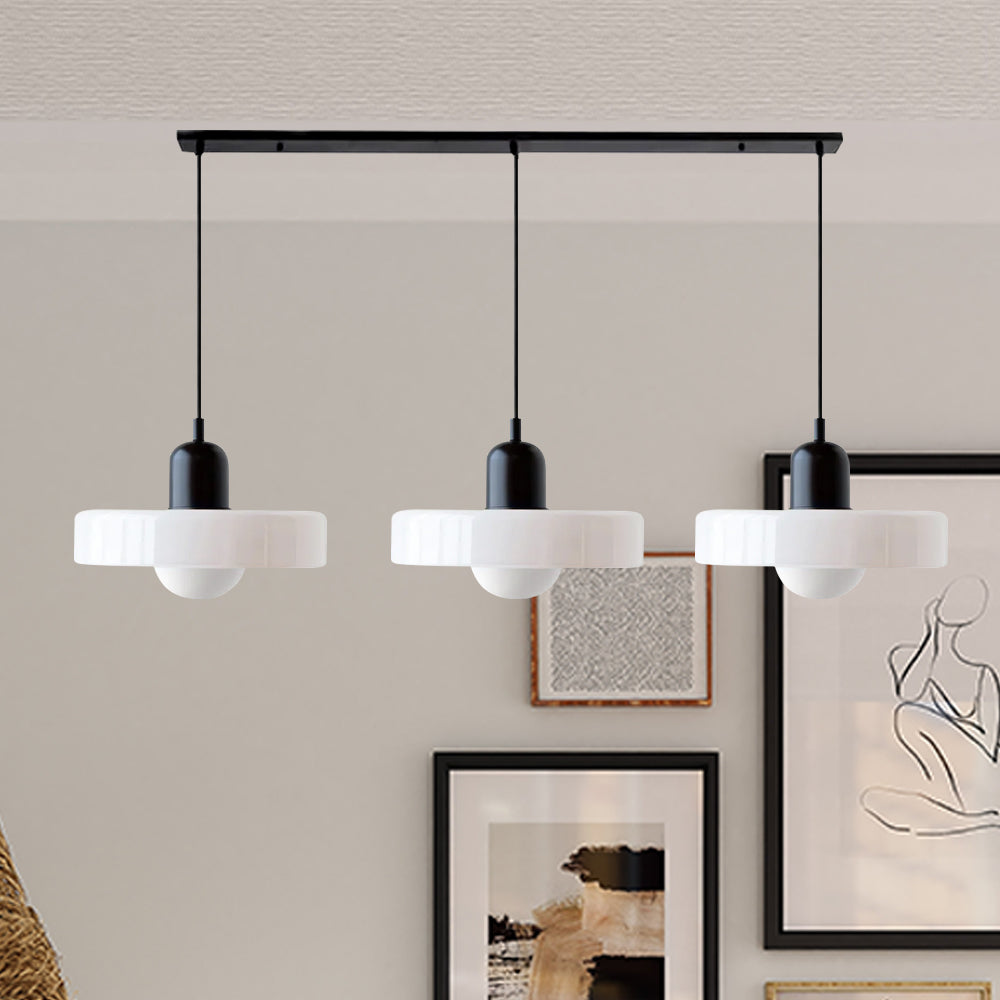 Nowoczesna potrójna lampa wisząca
