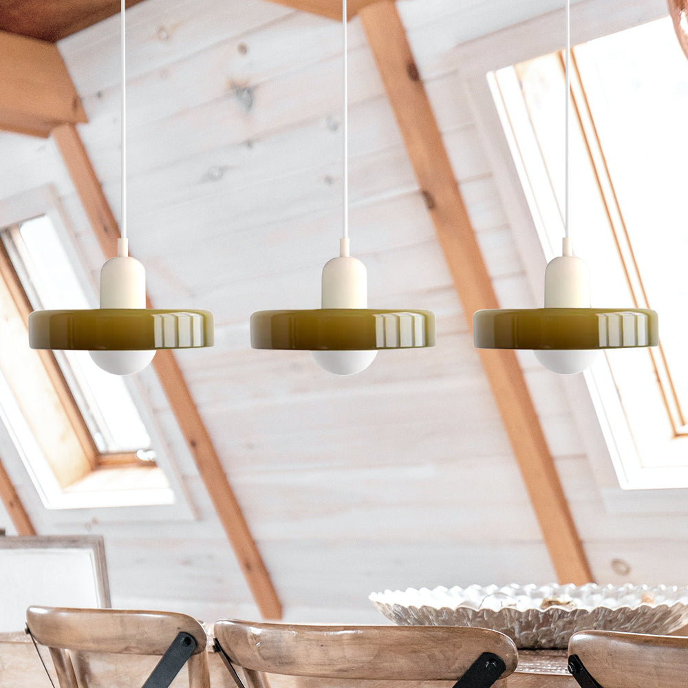 Nowoczesna potrójna lampa wisząca