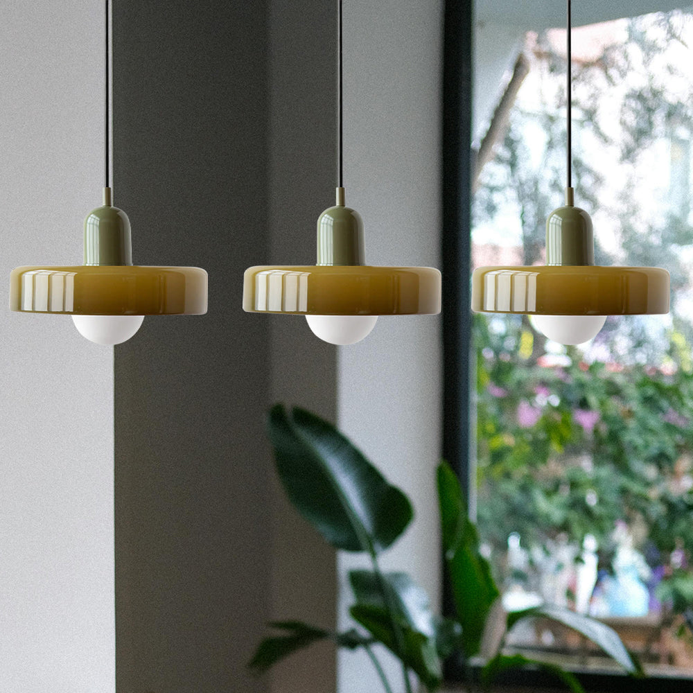 Nowoczesna potrójna lampa wisząca