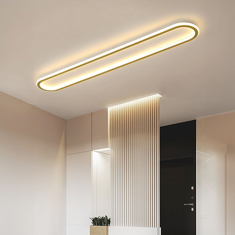 Nowoczesna elegancka owalna lampa sufitowa LED do przedpokojów