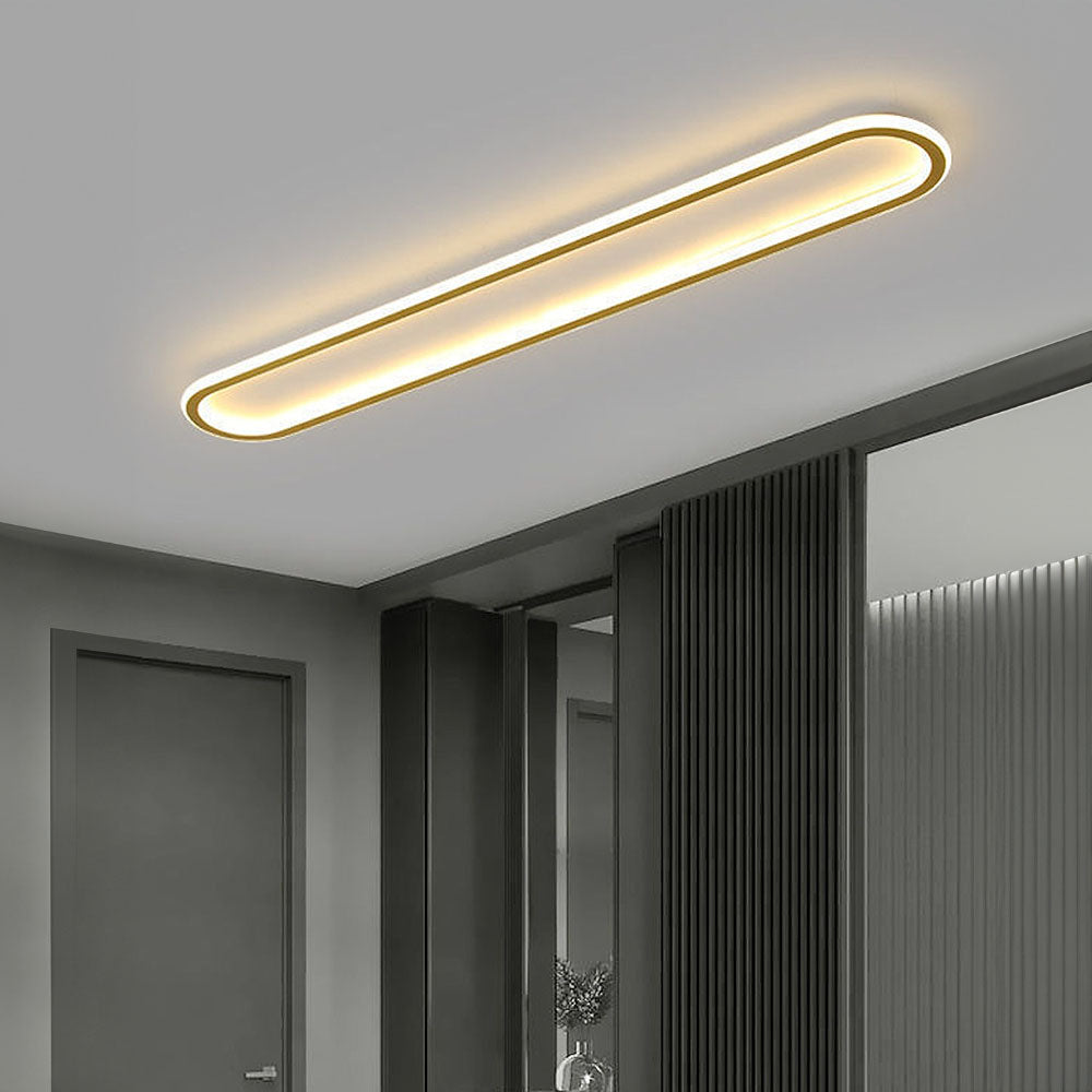 Nowoczesna elegancka owalna lampa sufitowa LED do przedpokojów