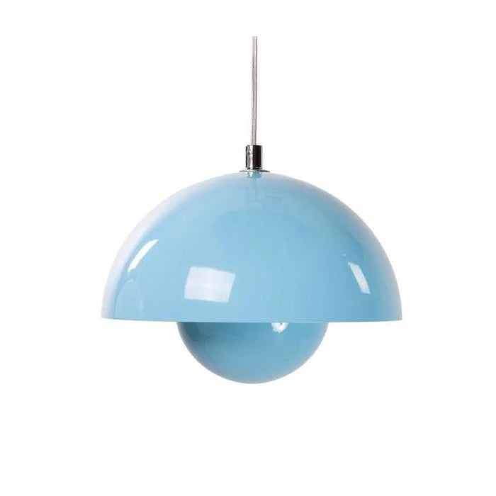 Miniaturowa lampa wisząca z kloszem w pastelowych kolorach